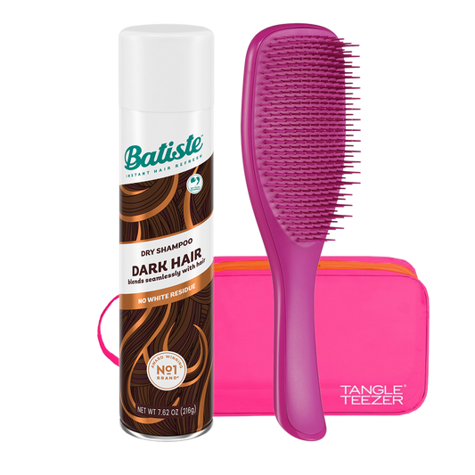 SHAMPOO A SECO BATISTE DARK + TANGLE TEEZER RASPBERRY + NECESSAIRE