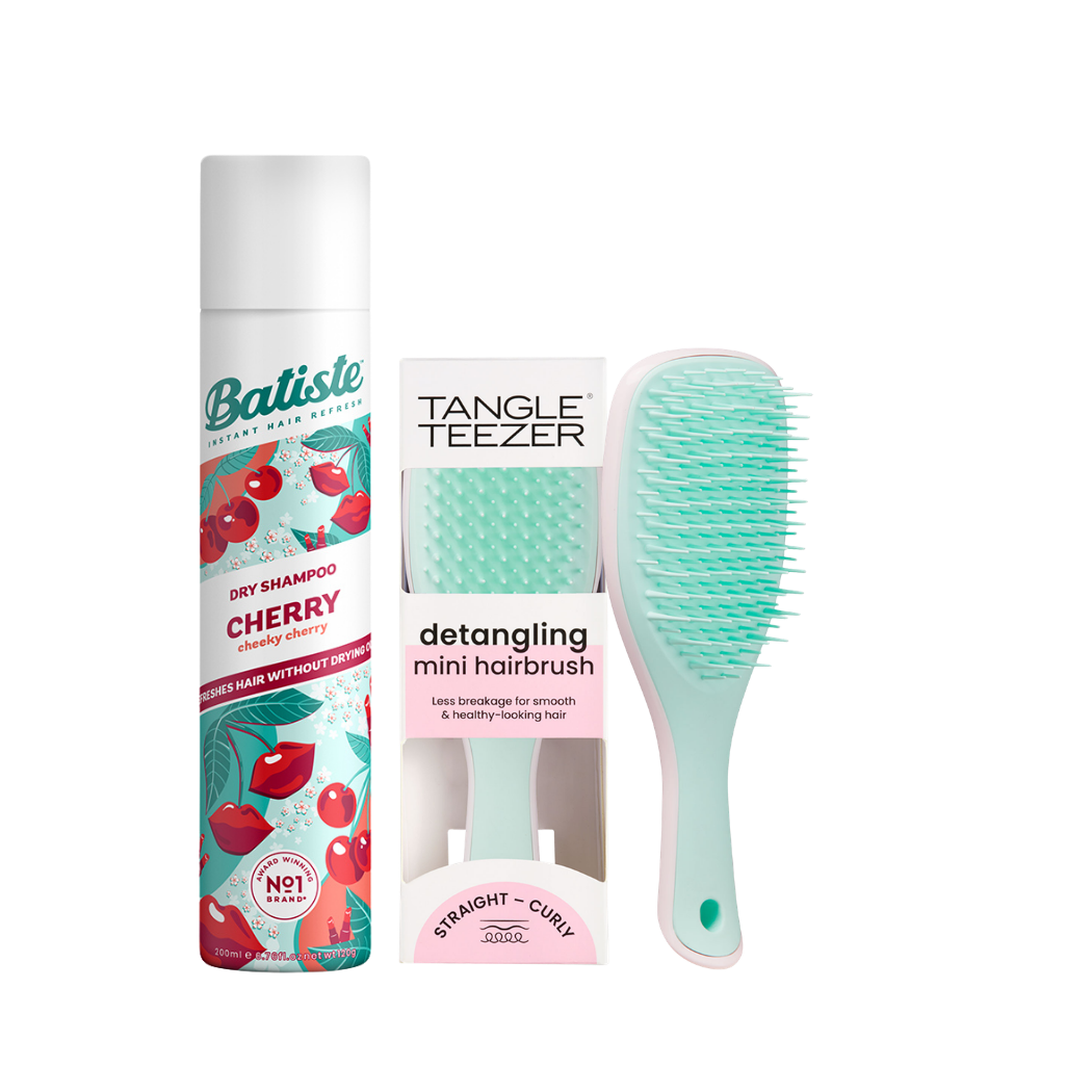 SHAMPOO A SECO BATISTE CHERRY + TANGLE TEEZER MINT PINK