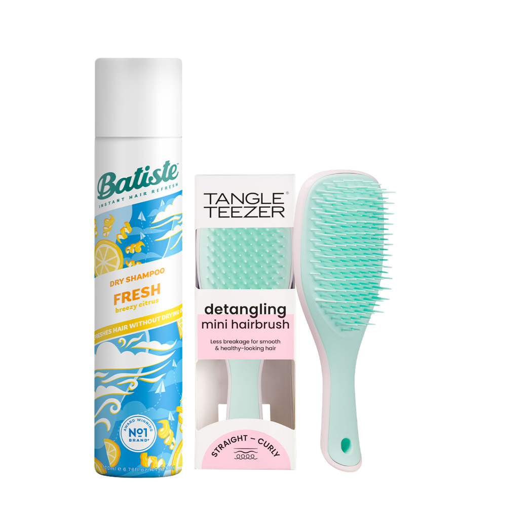 SHAMPOO A SECO BATISTE FRESH + TANGLE TEEZER MIND PINK