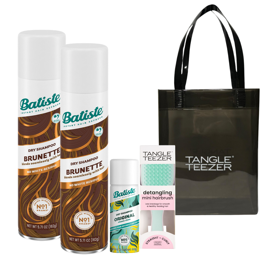 KIT C/ 2 BATISTE BRUNETTE + ESCOVA TT MINT PINK + MINI BATISTE E BOLSA