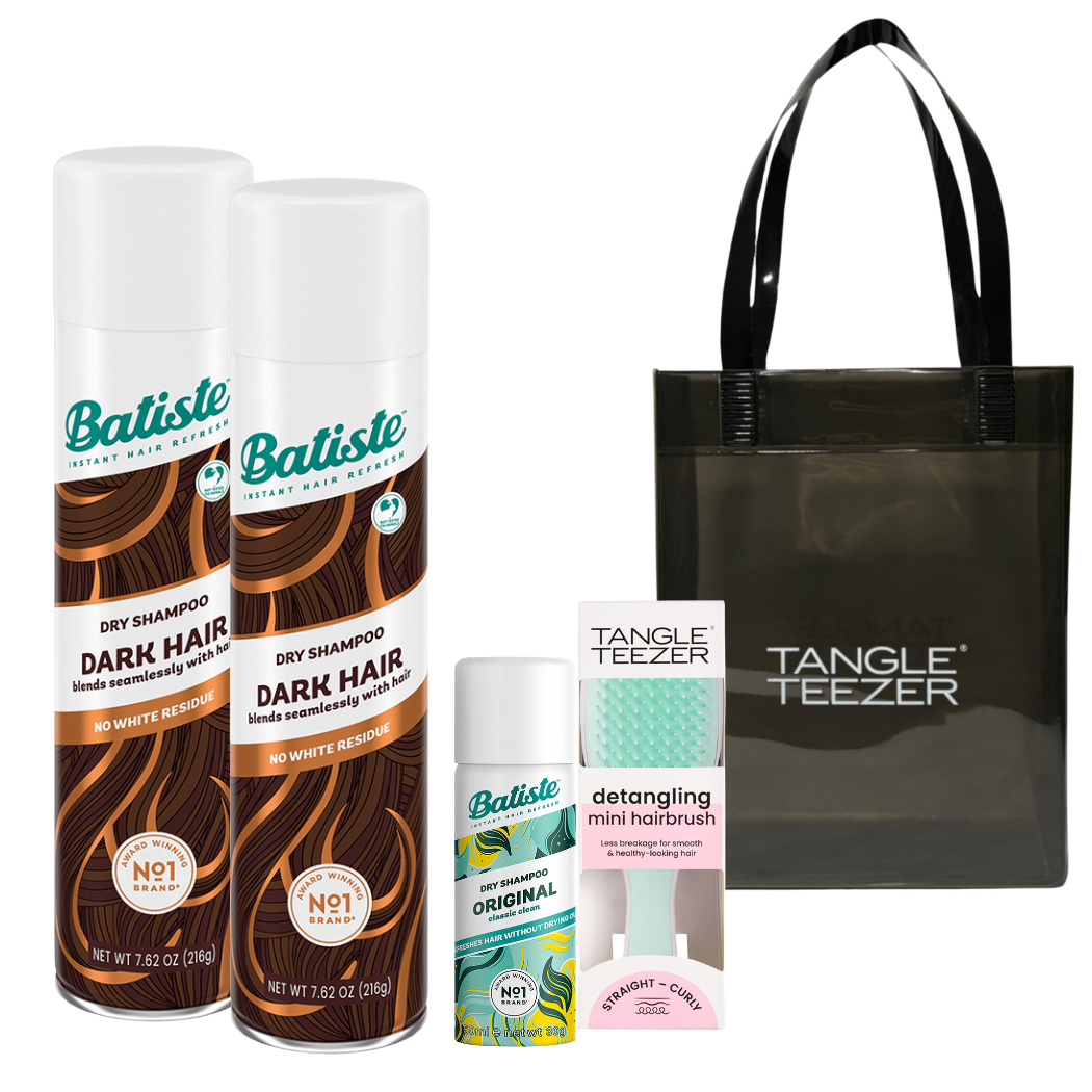KIT C/ 2 BATISTE DARK + ESCOVA TT MINT PINK + MINI BATISTE E BOLSA