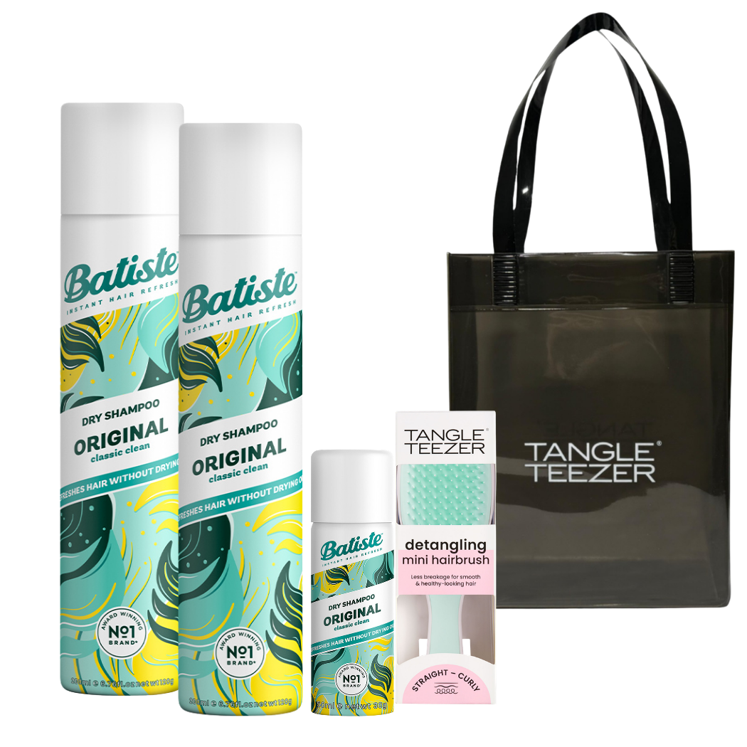 KIT C/ 2 BATISTE ORIGINAL + ESCOVA TT MINT PINK + MINI BATISTE E BOLSA