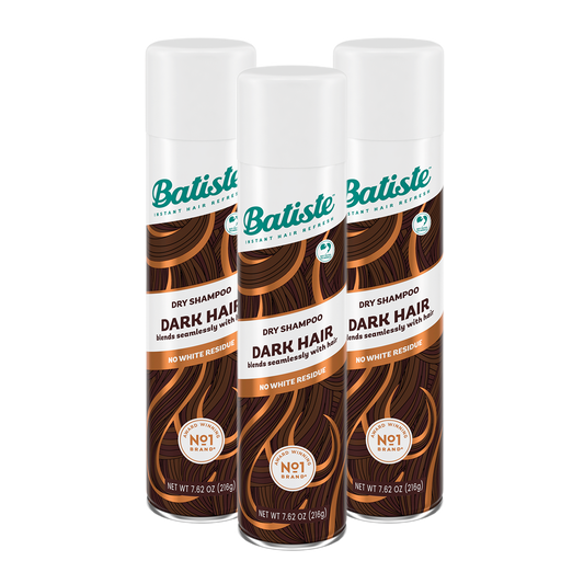KIT C/ 3 SHAMPOO A SECO BATISTE COLOR DARK CABELOS TONS ESCUROS 200ML