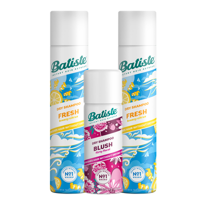SHAMPOO A SECO COM 2 BATISTE FRESH 200ML