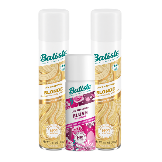 KIT C/ 2 SHAMPOO A SECO BATISTE COLOR BLONDE CABELOS CLAROS 200ML