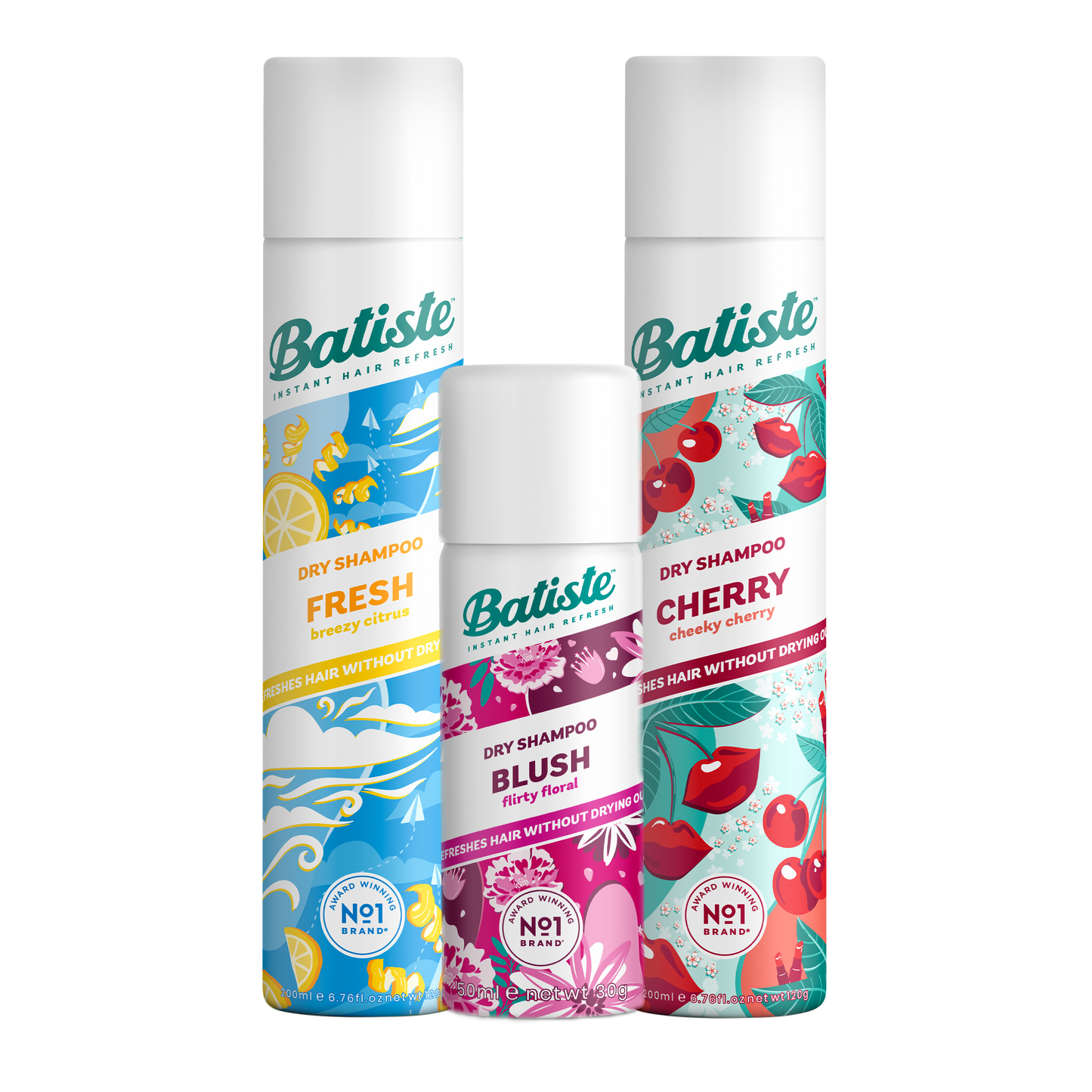 SHAMPOO A SECO BATISTE CHERRY + BATISTE FRESH 200ML