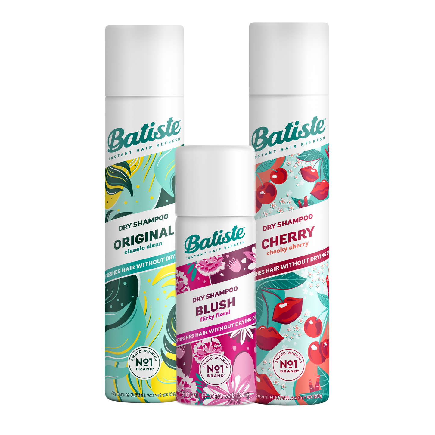 SHAMPOO A SECO BATISTE ORIGINAL + CHERRY 200ML
