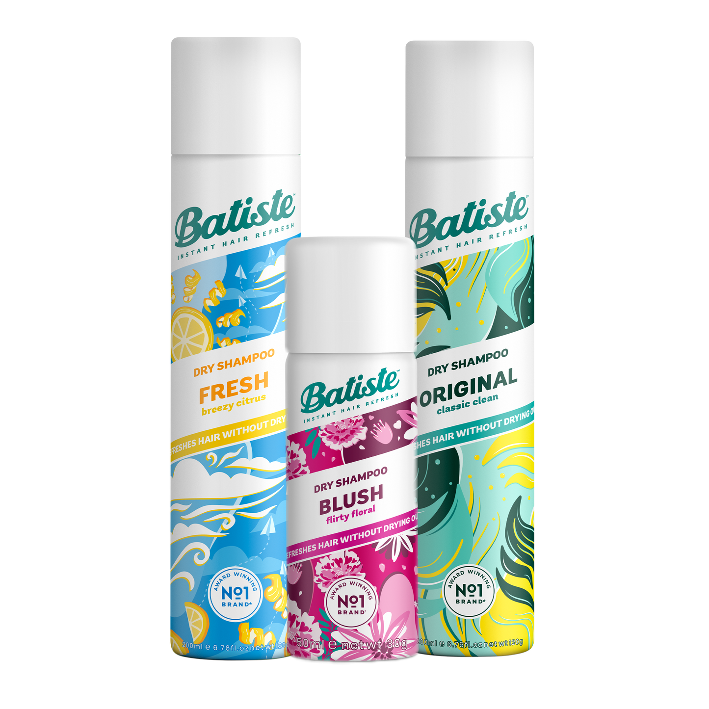 SHAMPOO A SECO BATISTE FRESH + ORIGINAL 200ML