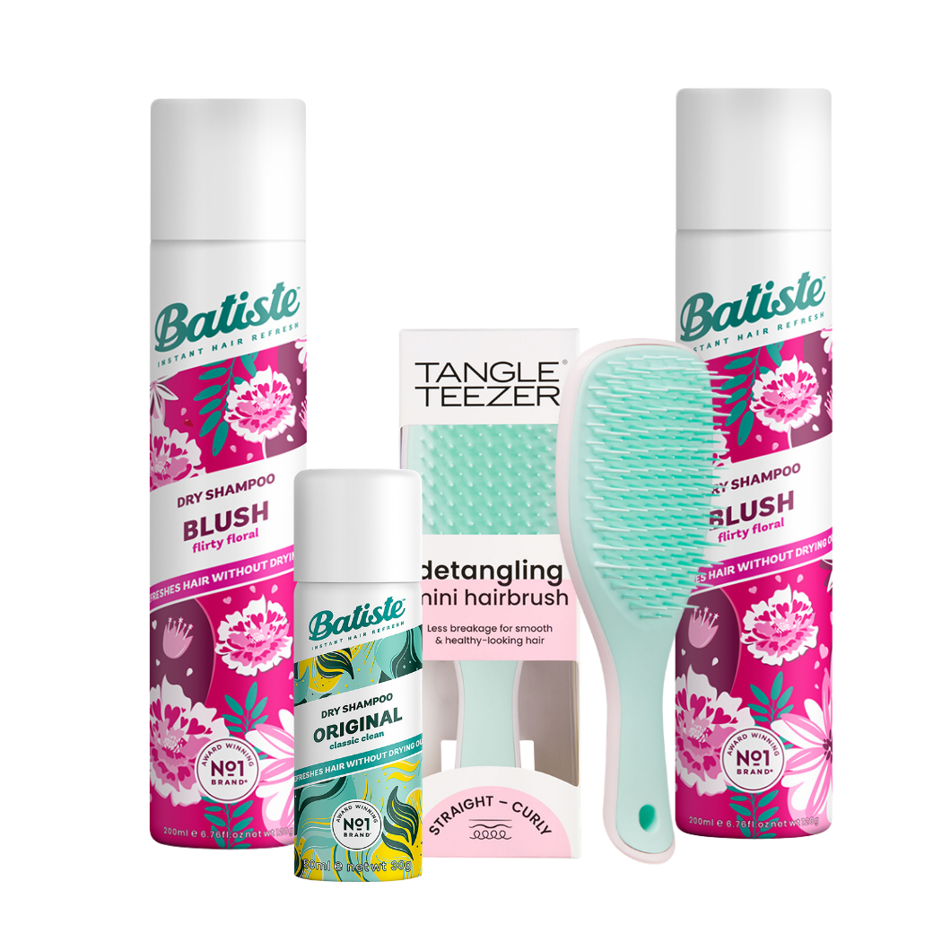 KIT C/ 2 BATISTE BLUSH + ESCOVA TT MINT PINK + MINI BATISTE