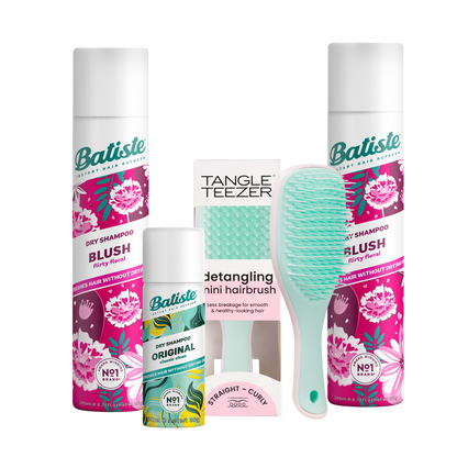 KIT C/ 2 BATISTE BLUSH + ESCOVA TT MINT PINK + MINI BATISTE