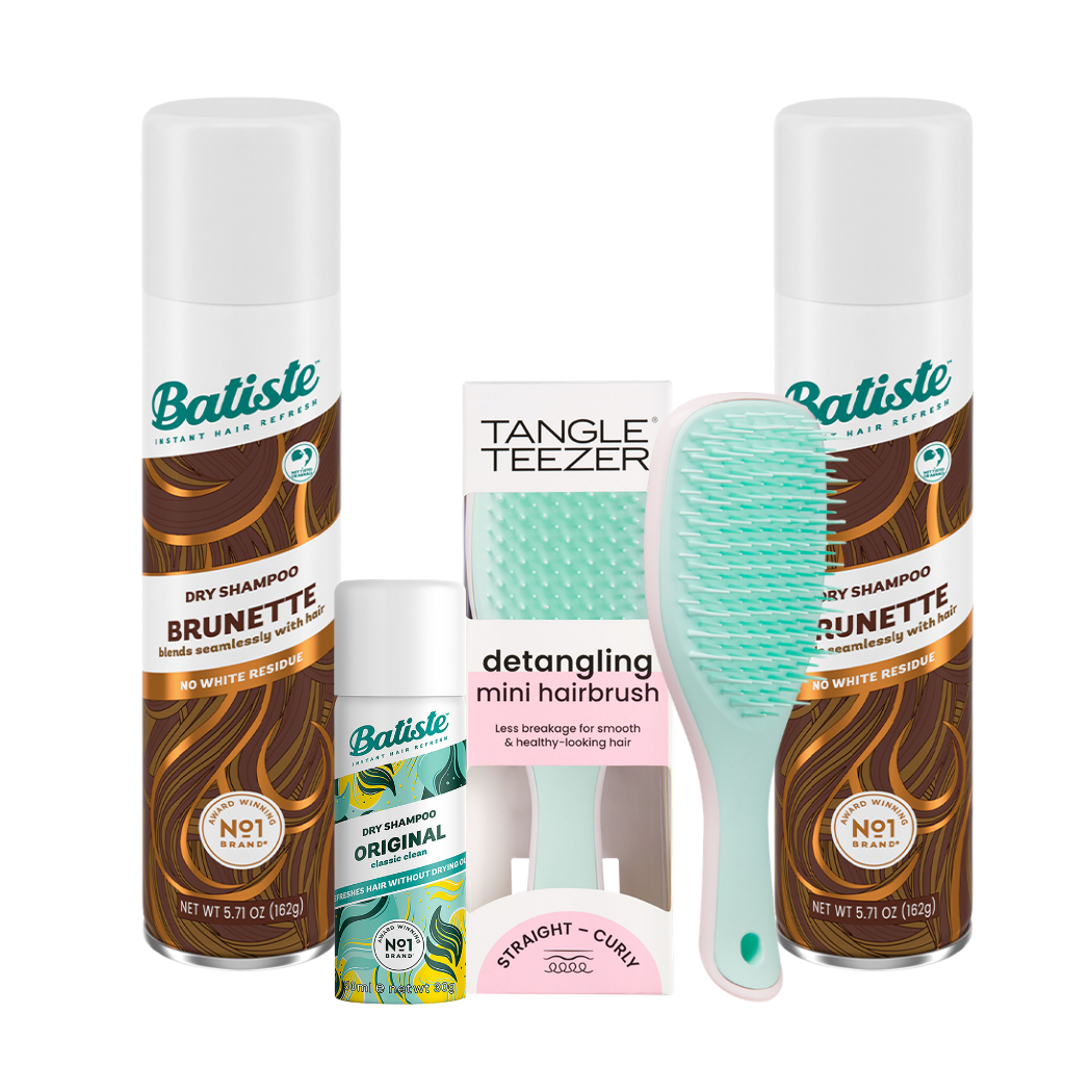 KIT C/ 2 BATISTE BRUNETTE + ESCOVA TT MINT PINK + MINI BATISTE