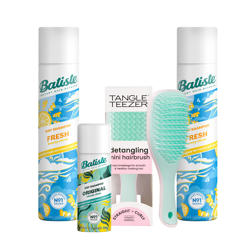 KIT C/ 2 BATISTE FRESH + ESCOVA TT MINT PINK + MINI BATISTE