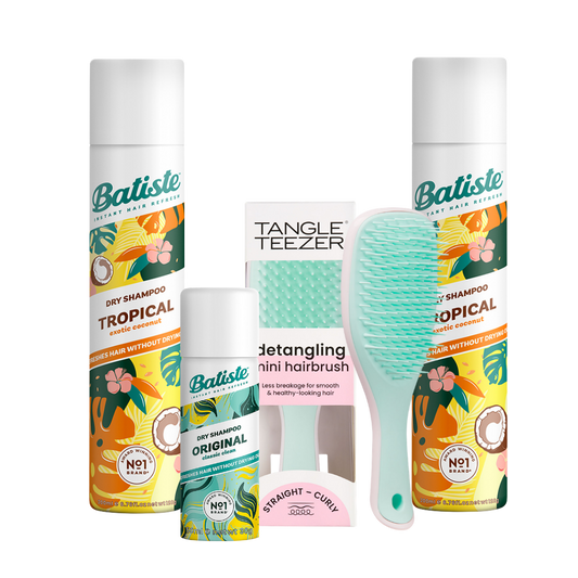 KIT C/ 2 BATISTE TROPICAL + ESCOVA TT MINT PINK + MINI BATISTE