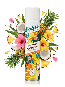 KIT C/2 BATISTE TROPICAL 200 ML + BATISTE ORIGINAL MINI 50 ML + TANGLE TEEZER MINI PINK