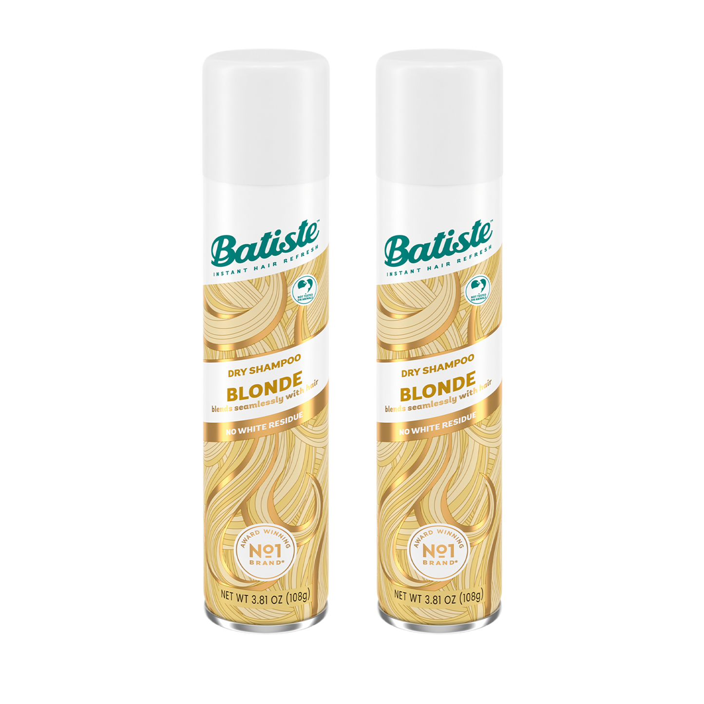 KIT C/ 2 SHAMPOO A SECO BATISTE COLOR BLONDE CABELOS CLAROS 200ML