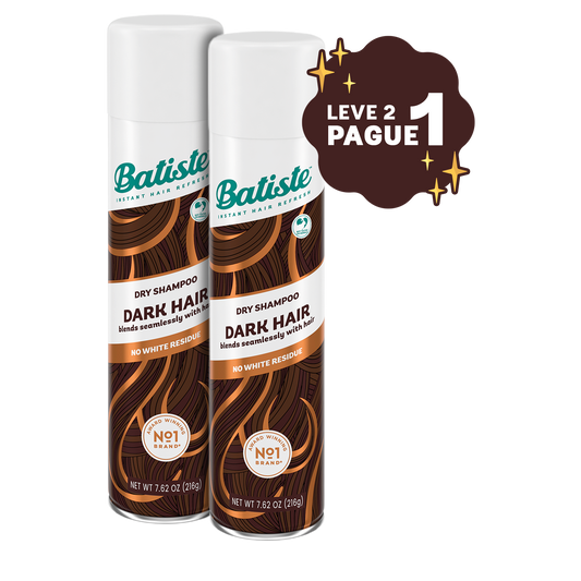 LEVE 2 PAGUE 1: SHAMPOO A SECO BATISTE COLOR DARK CABELOS TONS ESCUROS 200ML