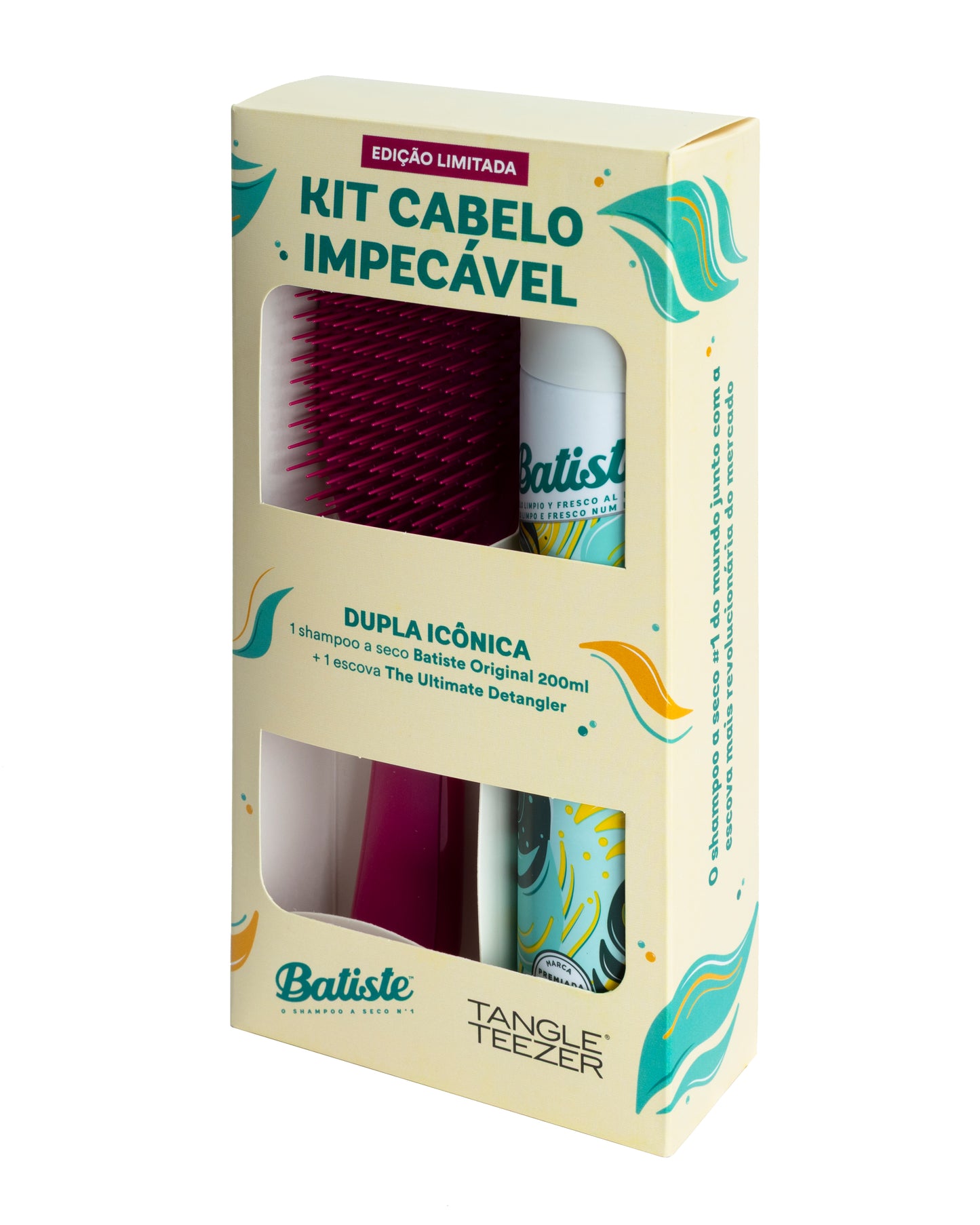 KIT VERÃO SHAMPOO A SECO BATISTE ORIGINAL + ESCOVA TANGLE TEEZER