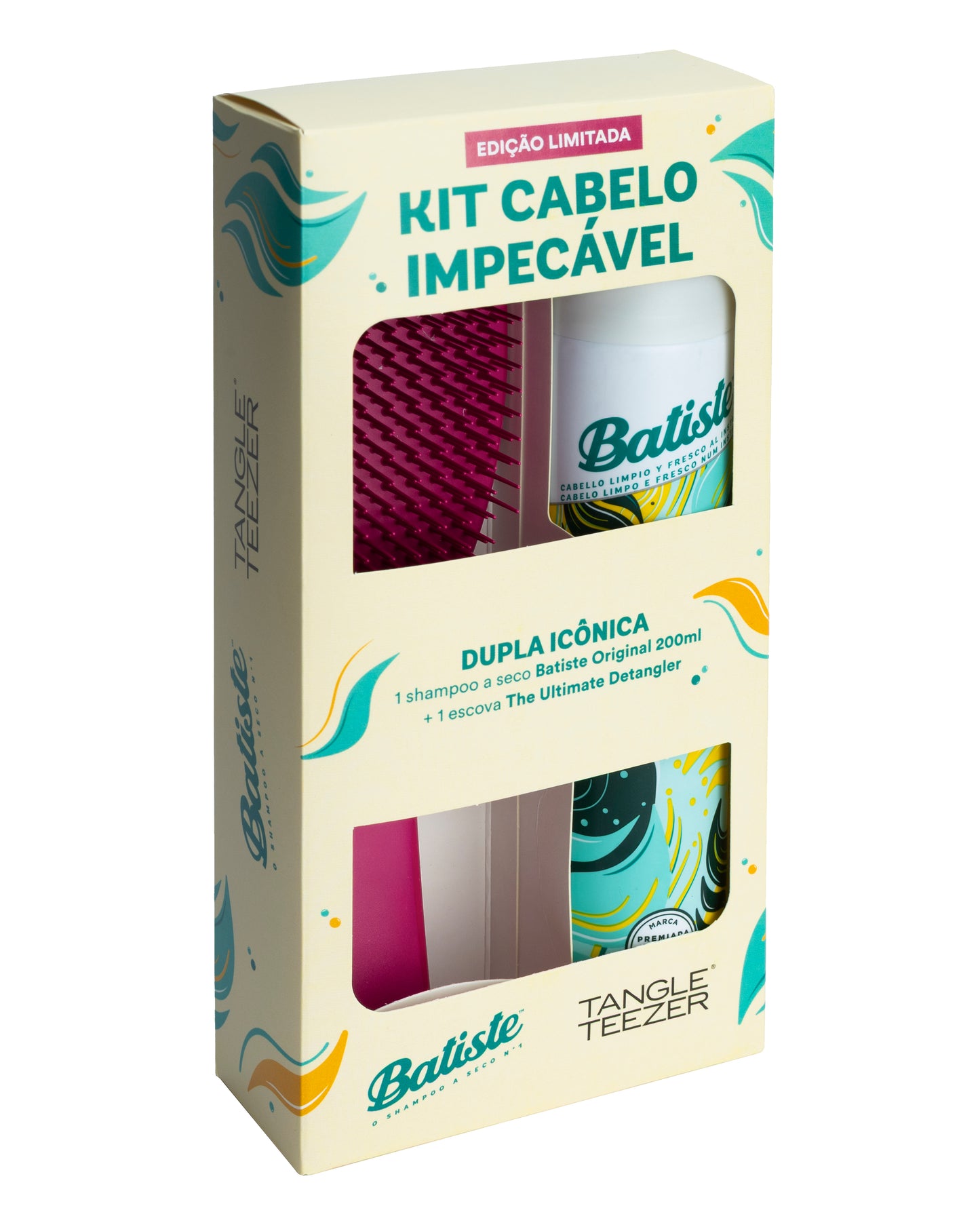 KIT VERÃO SHAMPOO A SECO BATISTE ORIGINAL + ESCOVA TANGLE TEEZER