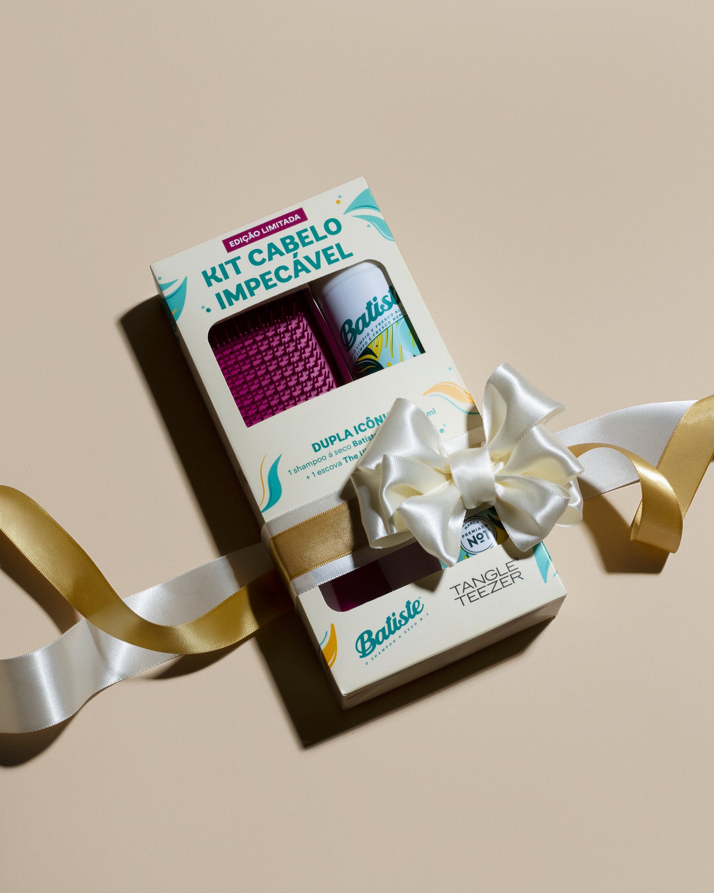 KIT VERÃO SHAMPOO A SECO BATISTE ORIGINAL + ESCOVA TANGLE TEEZER