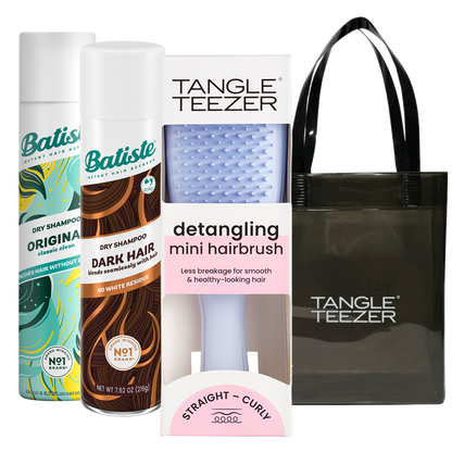SHAMPOO A SECO BATISTE ORIGINAL + DARK + TANGLE TEEZER LAVENDER + BOLSA